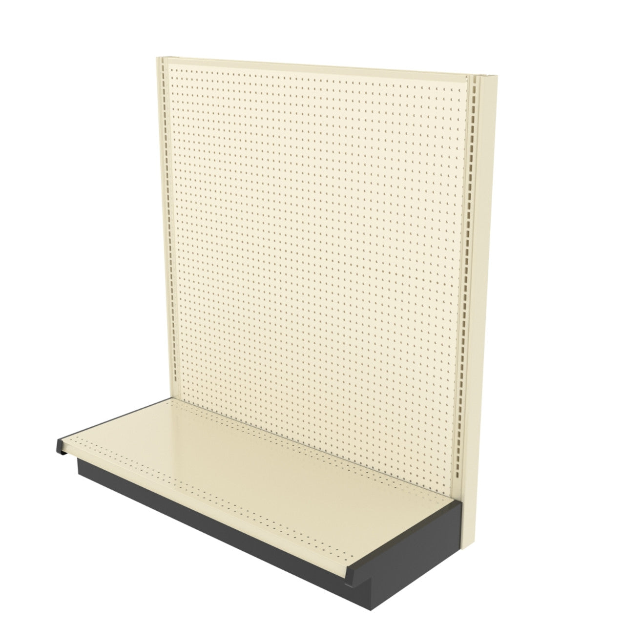 Lozier Single Sided Wall Starter, Beige White, 48W 54H 16D, Used