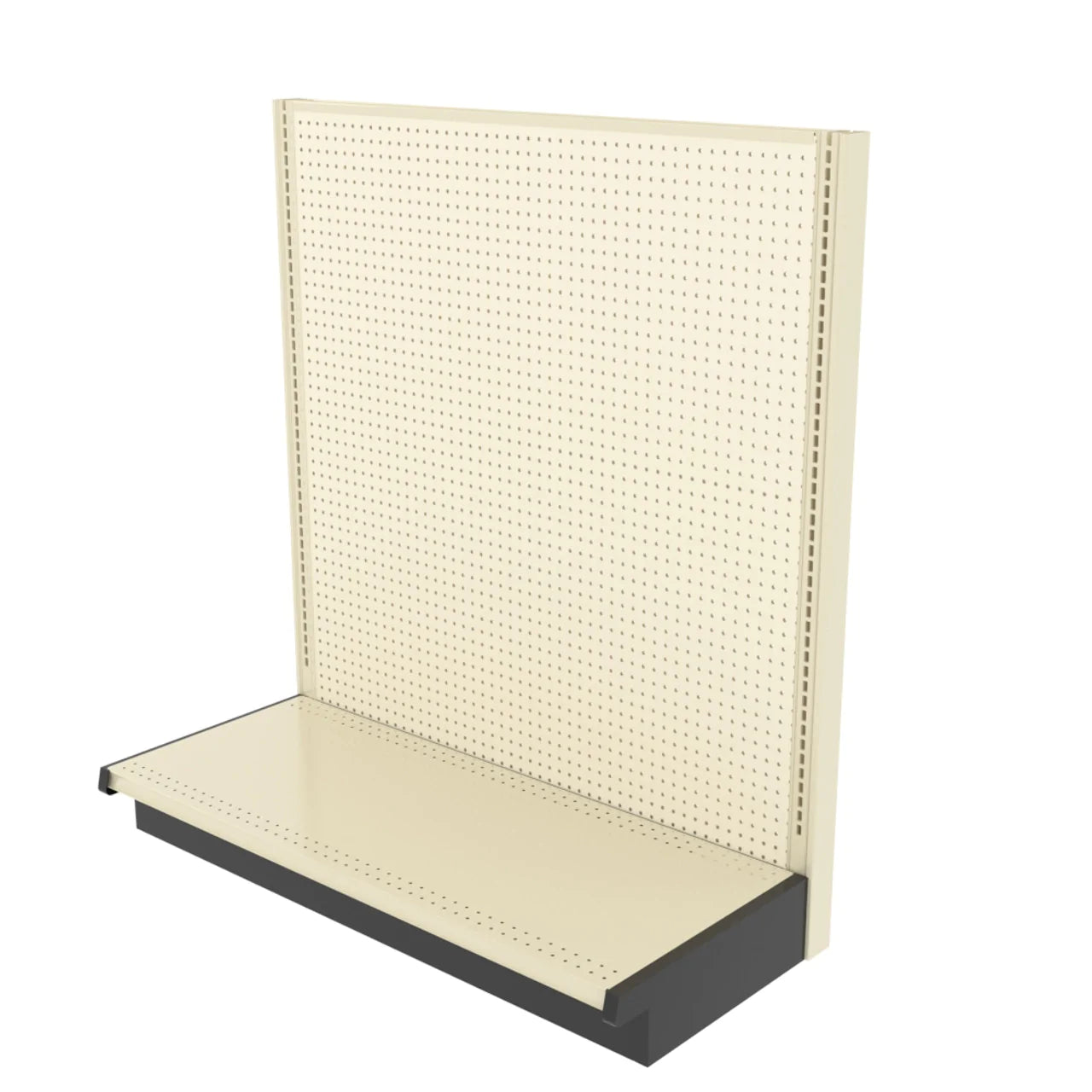 Lozier Single Sided Wall Starter, Beige White, 48W 54H 16D, Refurbished