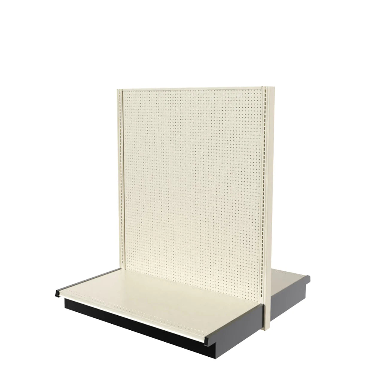 Lozier Gondola Island Starter, Beige White, 48W 60H 25D, Refurbished