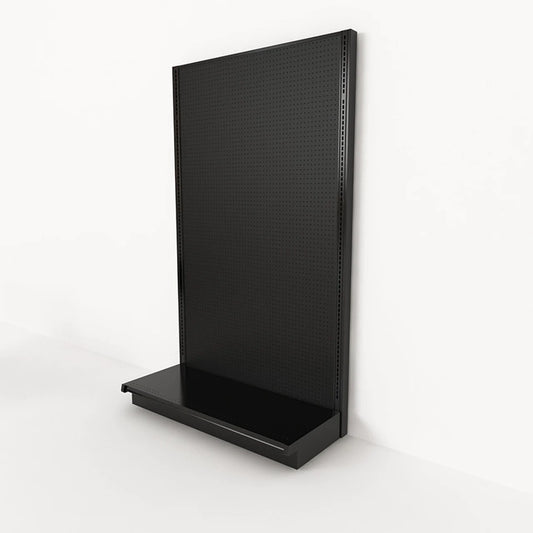 Lozier Single Sided Wall Add-On, Black, 48W 84H 22D, Used