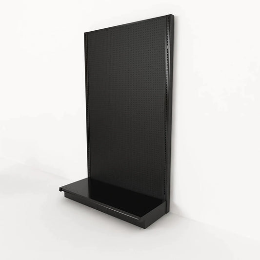 Lozier Single Sided Wall Add-On, Black, 48W 84H 22D, Refurbished