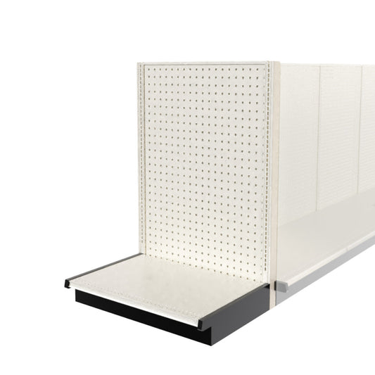 Lozier Shelving End Cap, Beige White, 36W 54H 25D, Used
