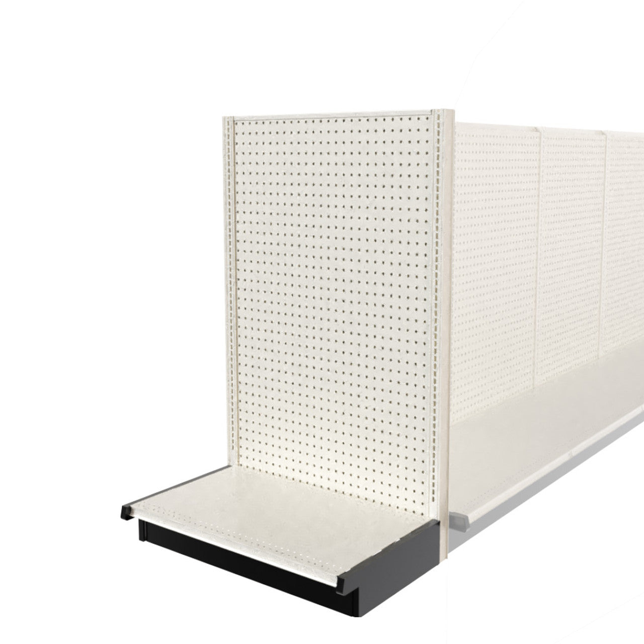 Lozier Shelving End Cap, Beige White, 36W 60H 22D, Used