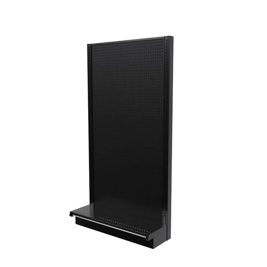 Lozier Single Sided Wall Starter, Black, 36W 72H 13D, Refurbished