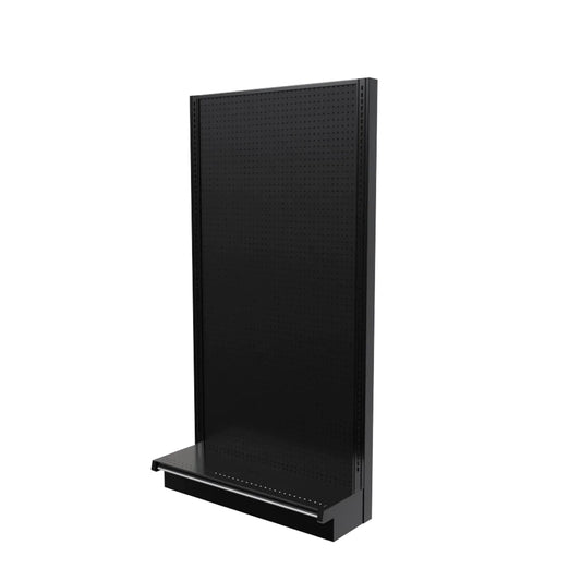 Lozier Single Sided Wall Add-On, Black, 36W 72H 13D, Refurbished