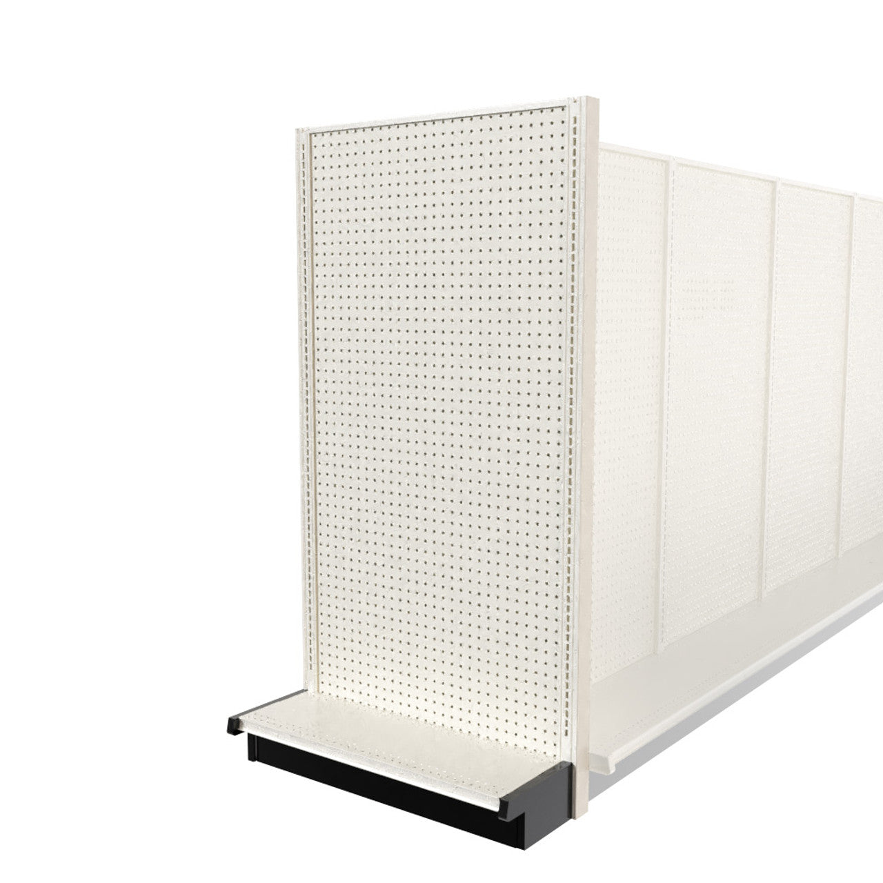 Lozier Shelving End Cap, Beige White, 36W 72H 13D, Used