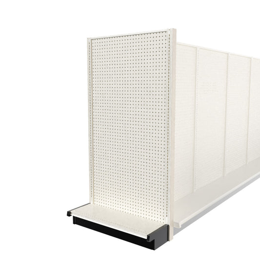 Lozier Shelving End Cap, Beige White, 36W 72H 13D, Used