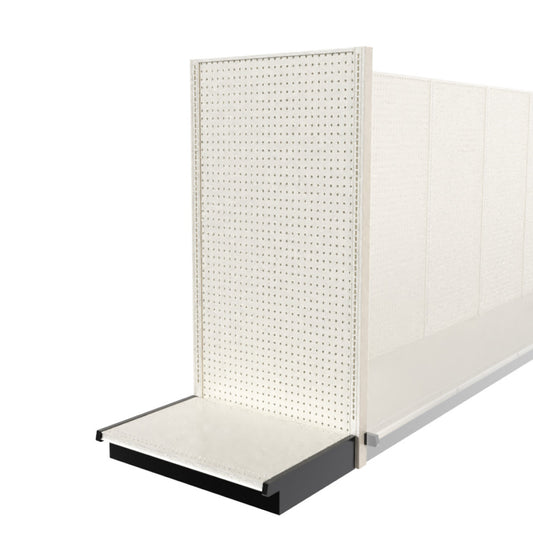 Lozier Shelving End Cap, Beige White, 36W 72H 25D, Used
