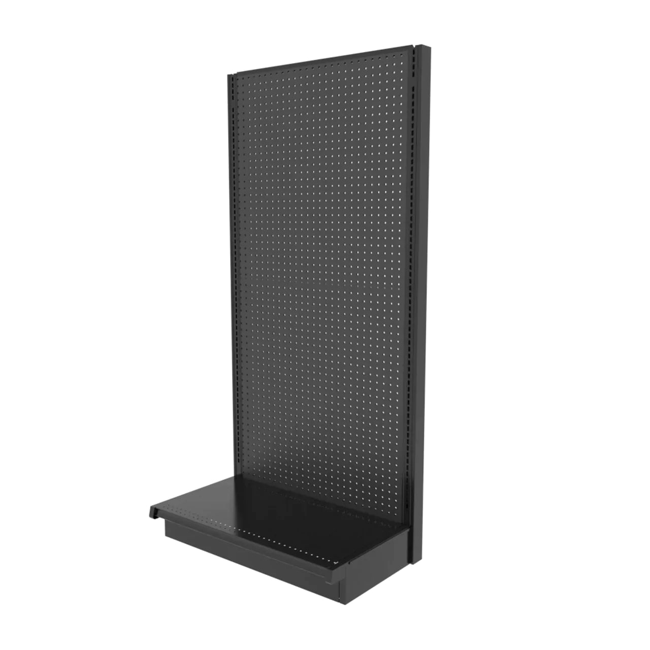 Lozier Single Sided Wall Add-On, Black, 36W 72H 16D, Refurbished