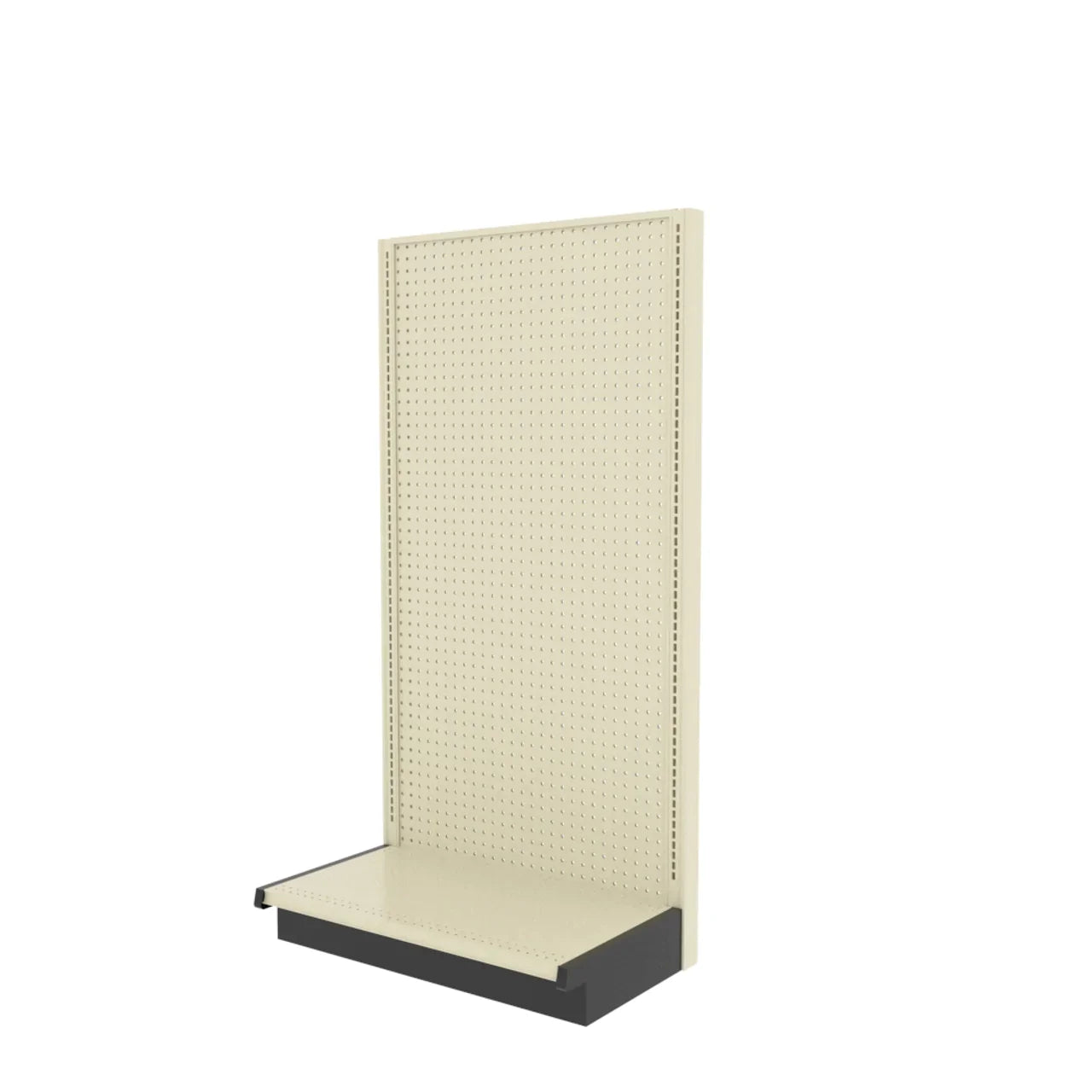Lozier Single Sided Wall Add-On, Beige White, 36W 72H 22D, Refurbished