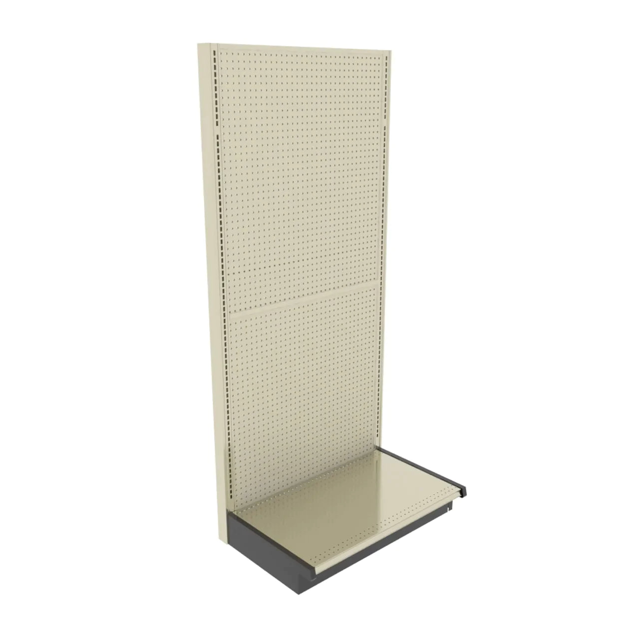 Lozier Single Sided Wall Add-On, Beige White, 36W 84H 22D, Refurbished