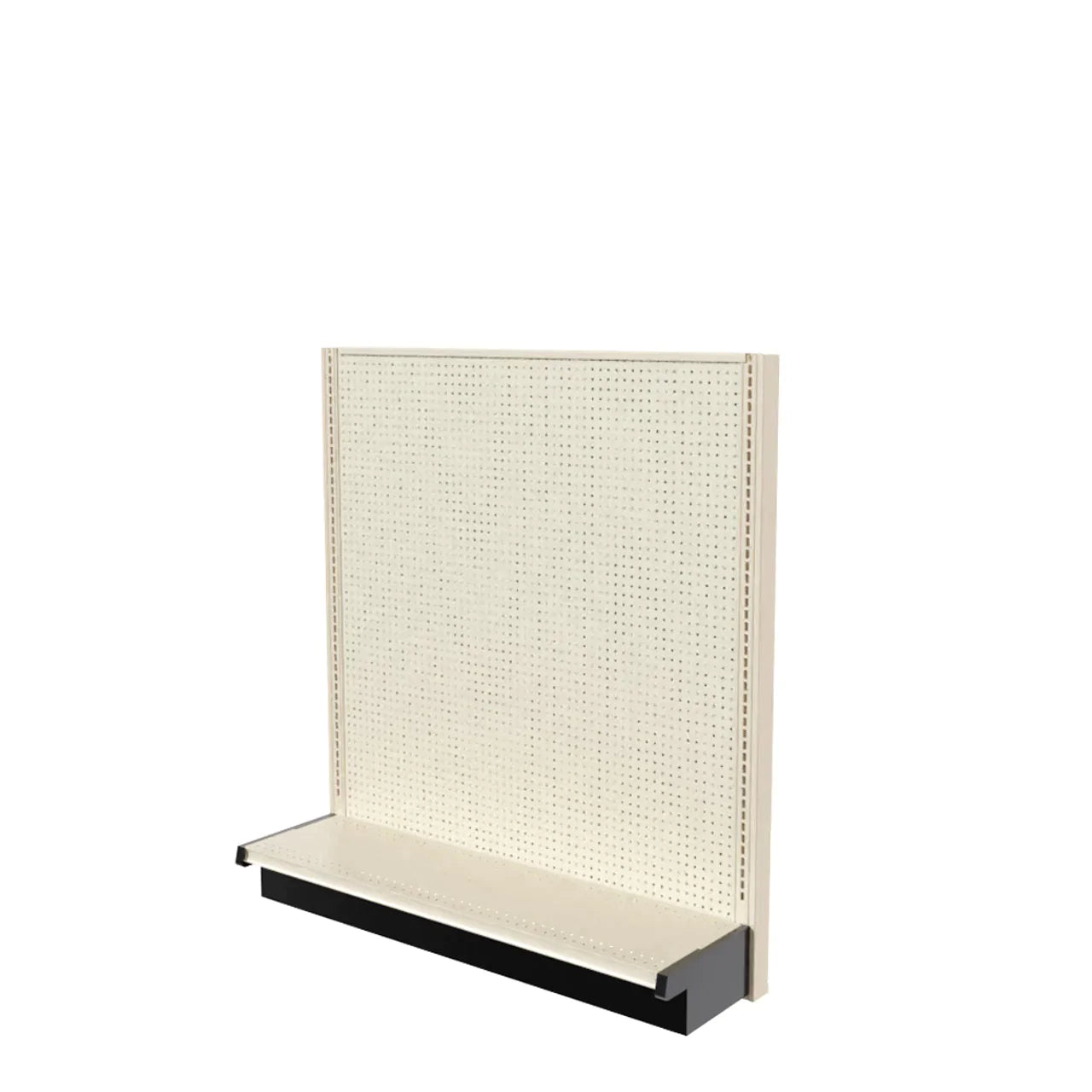 Lozier Single Sided Wall Add-On, Beige White, 48W 60H 13D, Refurbished