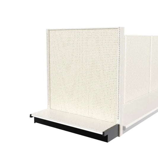 Lozier Shelving End Cap, Beige White, 48W 54H 19D, New