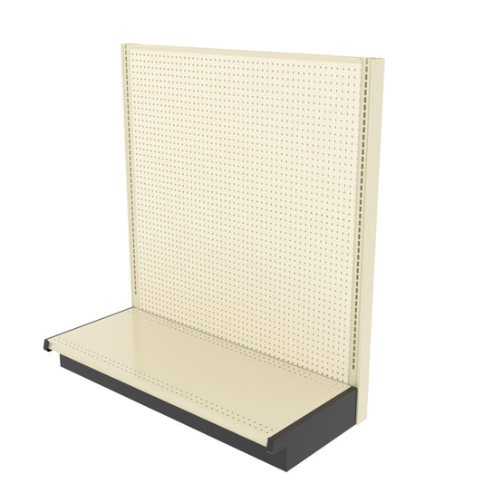 Lozier Single Sided Wall Starter, Beige White, 48W 54H 16D, Used