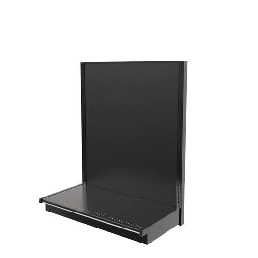 Lozier Single Sided Wall Add-On, Black, 48W 60H 25D, Used