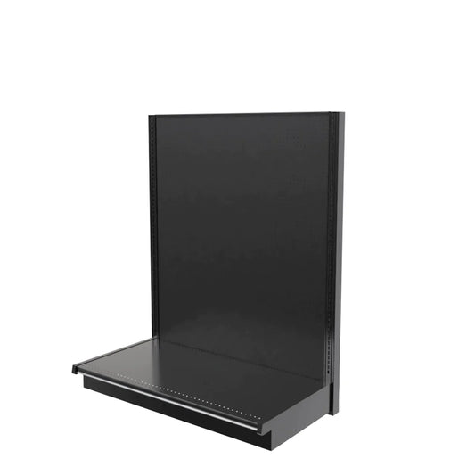 Lozier Single Sided Wall Add-On, Black, 48W 60H 25D, Refurbished