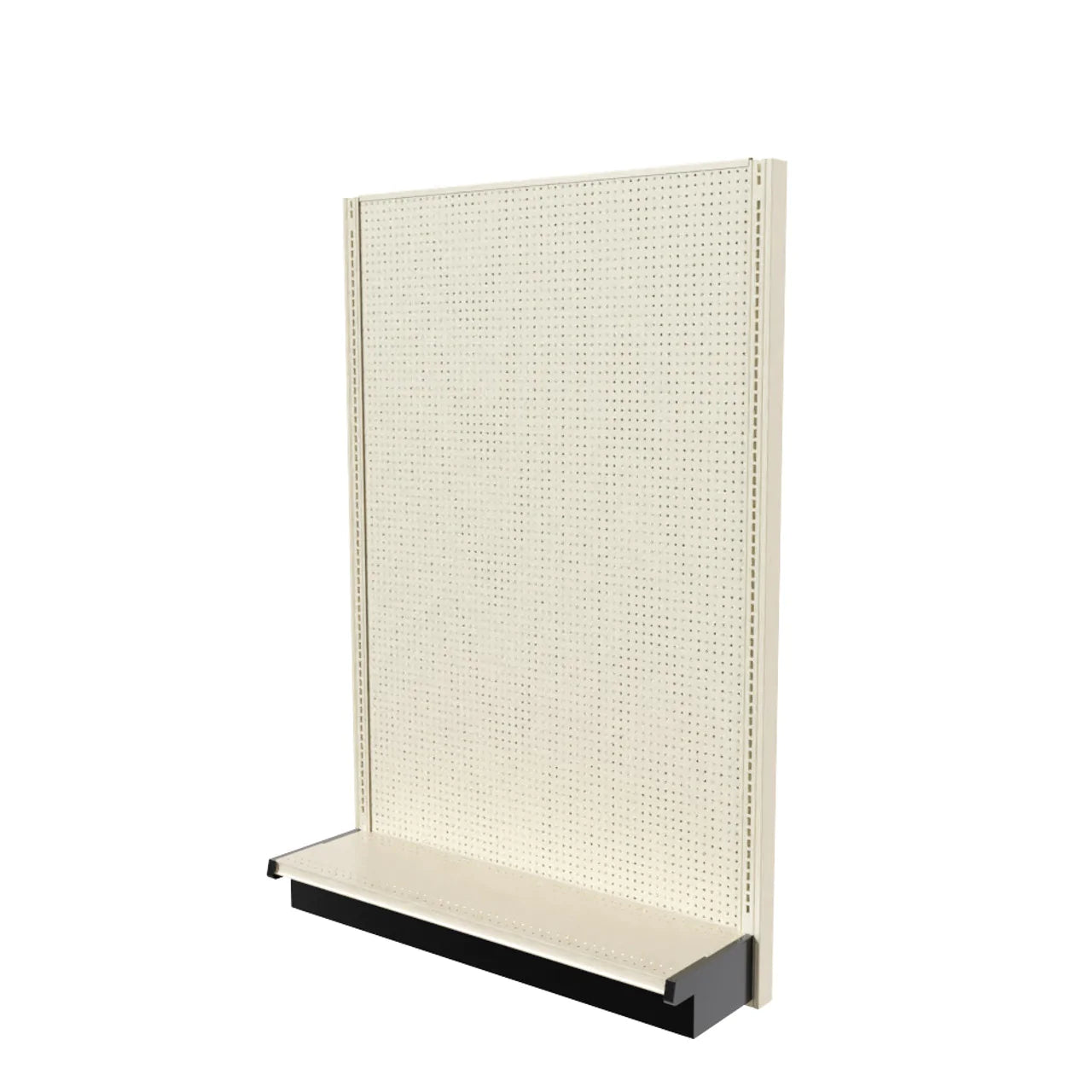 Lozier Single Sided Wall Add-On, Beige White, 48W 72H 13D, Used
