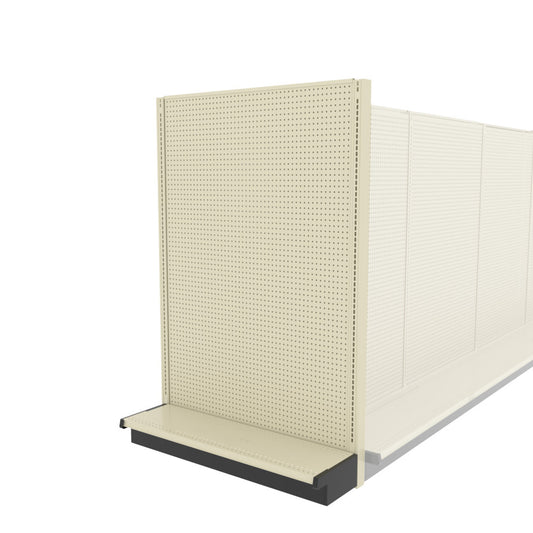 Lozier Shelving End Cap, Beige White, 48W 72H 13D, Used