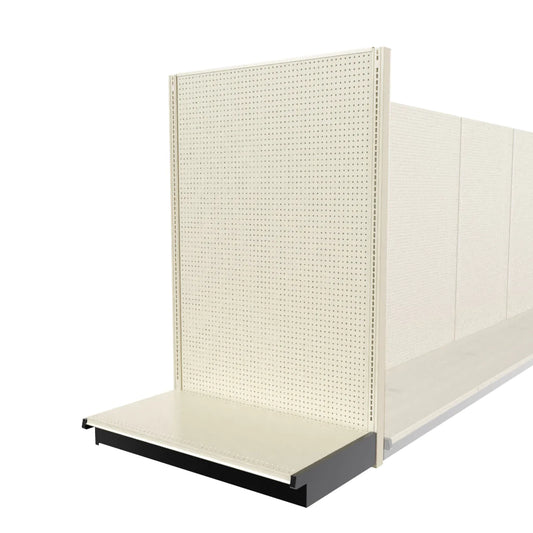 Lozier Shelving End Cap, Beige White, 48W 72H 25D, New