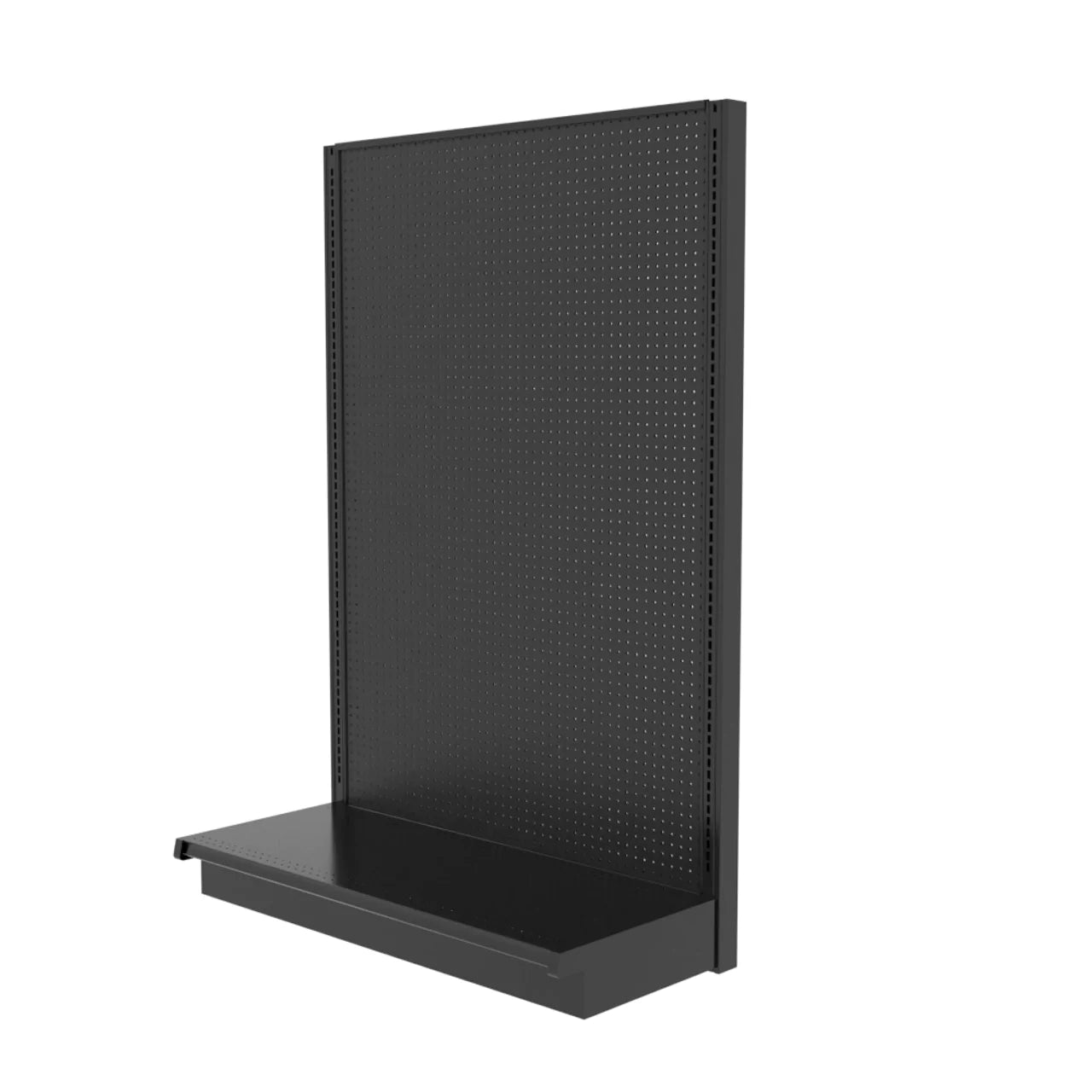 Lozier Single Sided Wall Add-On, Black, 48W 72H 19D, Used