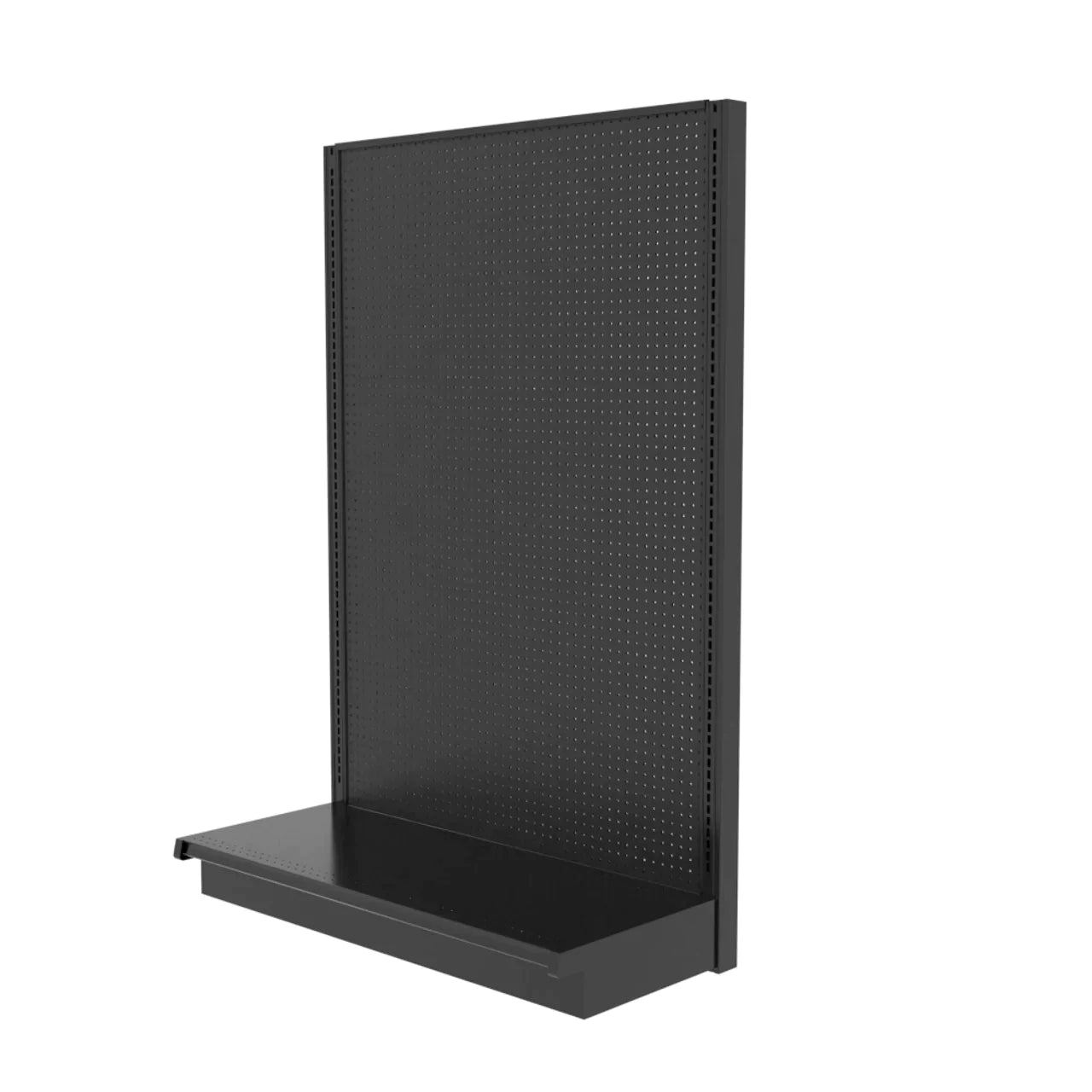 Lozier Single Sided Wall Add-On, Black, 48W 72H 22D, Refurbished