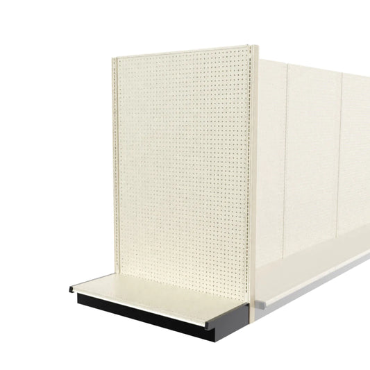 Lozier Shelving End Cap, Beige White, 48W 72H 19D, New