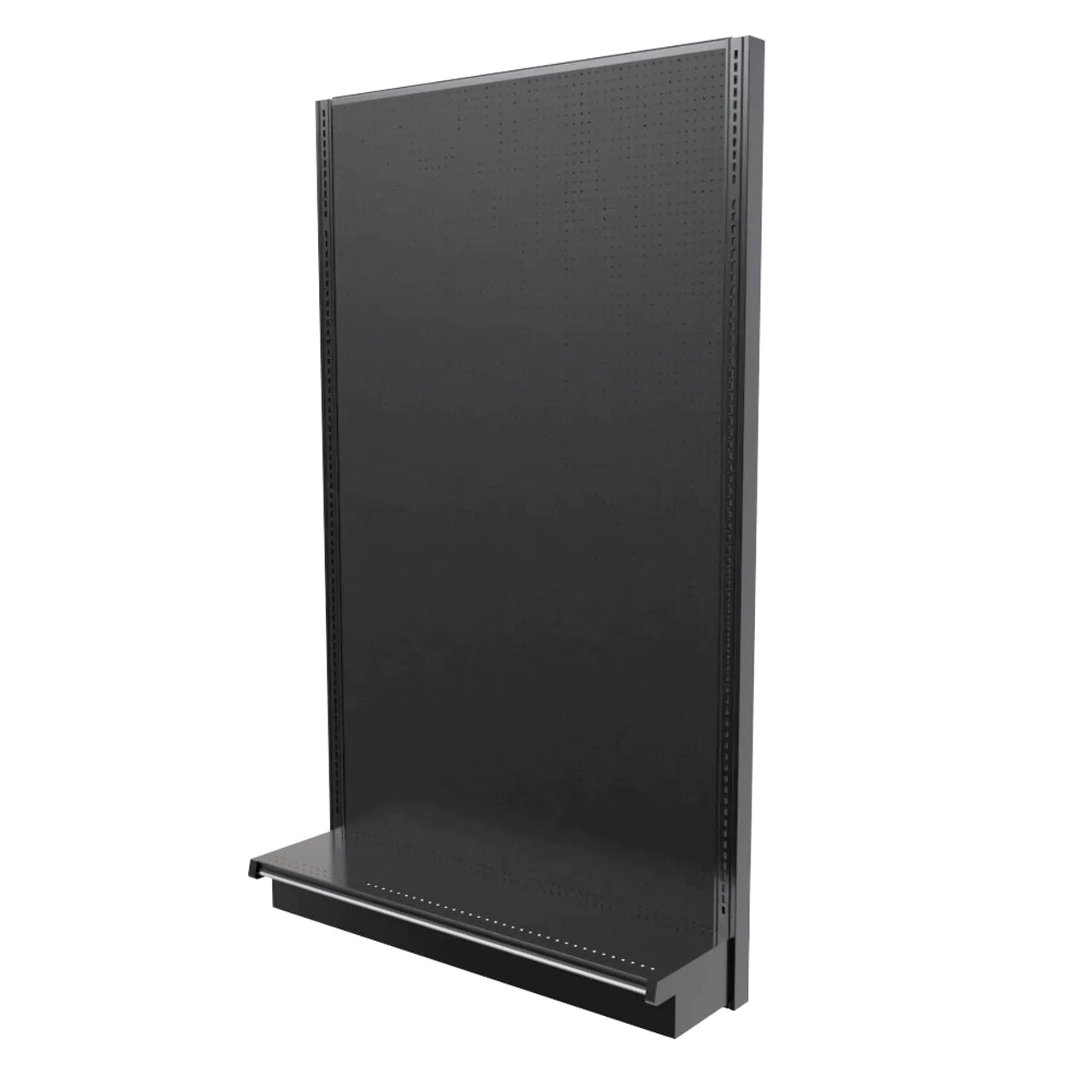 Lozier Single Sided Wall Add-On, Black, 48W 84H 13D, Refurbished