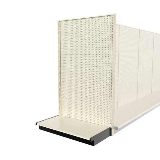 Lozier Shelving End Cap, Beige White, 48W 84H 25D, Used