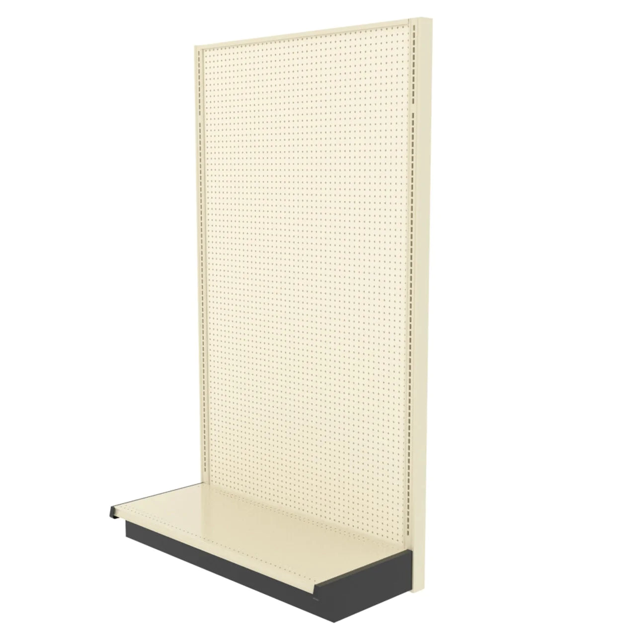 Lozier Single Sided Wall Add-On, Beige White, 48W 84H 22D, Used